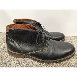 Johnston & Murphy Men's Copeland Chukka Black Leather Boots Size 12